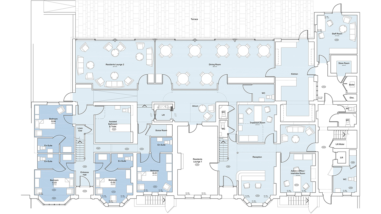 Care Home London Ground Floor Plan