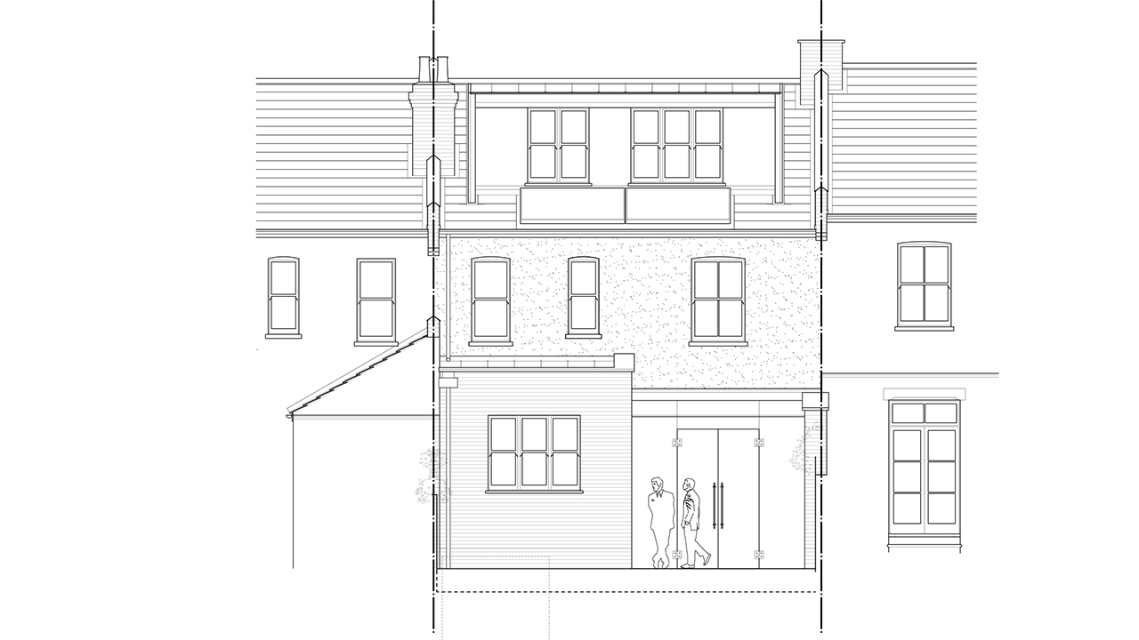 Modern_Residential_Extension_Greenwich_Rear_Elevation